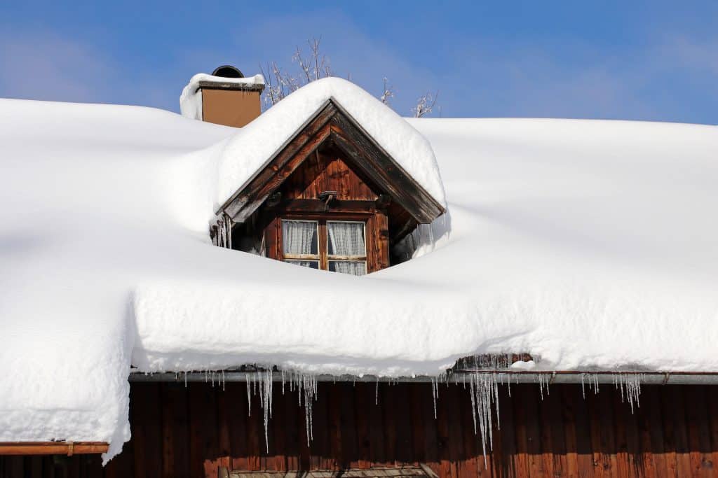 Winter weather can cause roof leaks.
